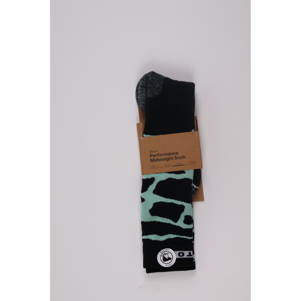 Burton Mens Socks Performance Midweight Soft Sage Camo M Merino Wool NWT